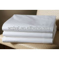 100% polyester microfiber white hotel bed sheet flat sheet
